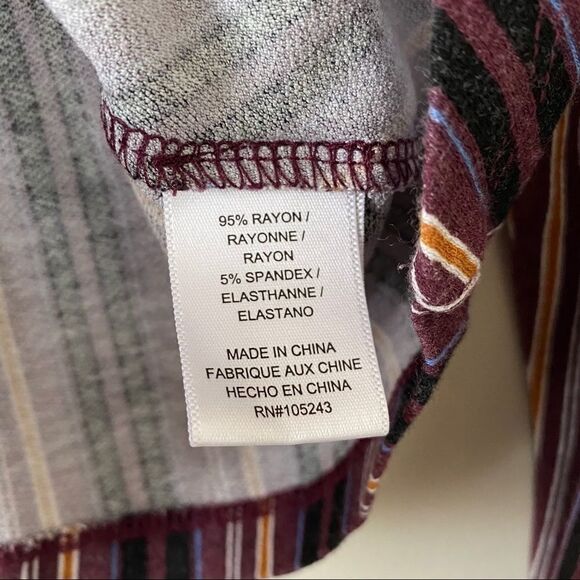 HIATUS-KNOT Front Stripe Long Sleeve Top - Picture 8 of 8